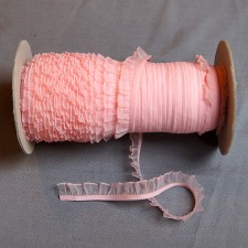 Bild 1 Rüschenband Rosa elastisch dehnbar 18 mm breit
