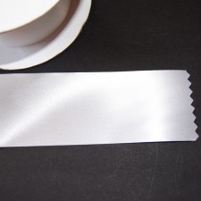 Bild 1 Satinband Weiss 40 mm breit 