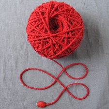 Bild 1 Kordel Baumwolle Rot. Durchmesser 3 mm