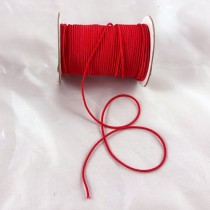 Bild 1 Hutgummi / Rundgummi  Rot 1,2 mm breit 