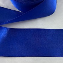 Bild 1 Doppelsatinband Royalblau 50 mm breit