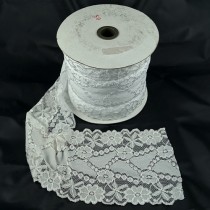 Bild 1 Elastische Spitze Weiss 15,5 cm breit Nr. 145