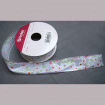 Bild 1 Dekoband Romantik glitzernd mit Drahtkante 35 mm breit