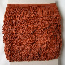 Bild 1 Fransenborte Drellierfranse Bronze 60 mm breit