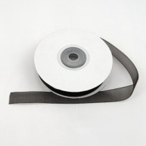 Bild 1 Organzaband Dunkelbraun 12 mm breit 