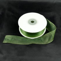 Bild 2 Organzaband Dunkelgrün 25 mm breit