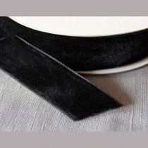 Bild 1 Samtborte Schwarz 16 mm breit