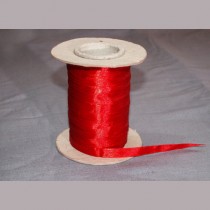 Bild 1 Doppelsatinband Rot 10 mm breit