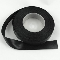 Bild 1 Doppelsatinband Schwarz 20 mm breit
