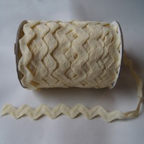 Bild 1 Zick Zack Borte Creme 14 mm breit