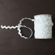 Bild 1 Zick Zack Borte Hellblau 14 mm breit