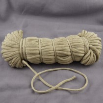 Bild 1 Kordel Polyester flach Beige 5 mm