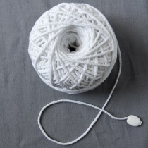 Bild 1 Kordel Baumwolle Weiss. Durchmesser 3 mm