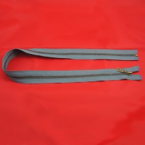 Bild 1 Reißverschluss 70 cm lang Grau