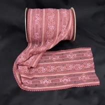 Bild 1 Elastische Spitze Altrosa 16,5 cm breit Nr. 116