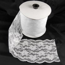 Bild 1 Elastische Spitze Weiss 15 cm breit Nr. 125
