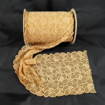 Bild 1 Elastische Spitze Caramel 16,5 cm breit Nr. 129
