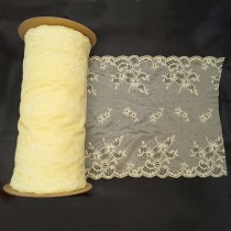 Bild 1 Elastische Spitze Limette 24 cm breit Nr. 154