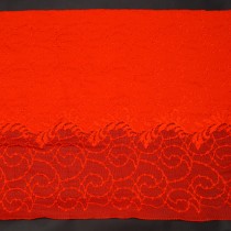 Bild 1 Elastische Spitze Rot 28 cm breit Nr. 155