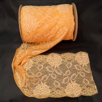 Bild 1 Elastische Spitze Hellgold 16,5 cm breit Nr. 159