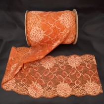 Bild 1 Elastische Spitze Bronze Bicolor 16,5 cm breit Nr. 162