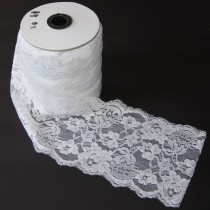 Bild 1 Elastische Spitze Weiss 15 cm breit Nr. 28
