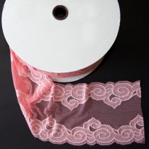 Bild 1 Elastische Spitze Rosa 15 cm breit Nr. 35