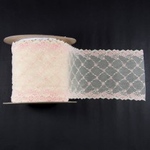 Bild 1 Elastische Spitze Rose 16 cm breit Nr. 68