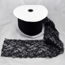 Bild 1 Elastische Spitze Schwarz 14 cm breit Nr. 71