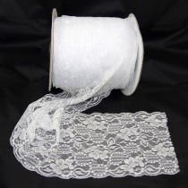 Bild 1 Elastische Spitze Weiss 15 cm breit Nr. 73