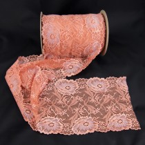 Bild 1 Elastische Spitze Altrose 16 cm breit Nr. 93