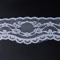 Bild 2 Nichtelastische Spitze Weiss 5 cm breit Nr. 7