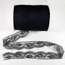 Bild 1 Nichtelastische Spitze Weiss 4 cm breit Nr. 19