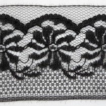 Bild 1 Nichtelastische Spitze Schwarz 5,5 cm breit Nr. 24