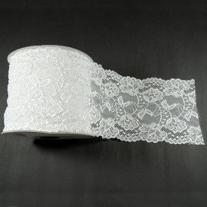 Bild 1 Elastische Spitze Weiss 15,5 cm breit Nr. 59