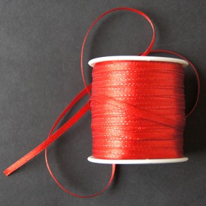 Bild 1 5 Meter Dekoband Rot glänzend 4 mm breit