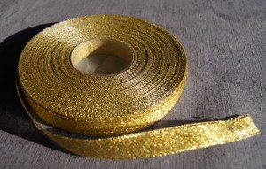 Bild 1 Lurexborte Gold 12 mm breit