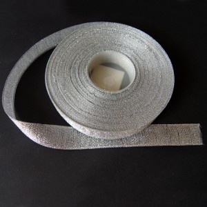 Bild 1 Lurexborte Silber 20 mm breit