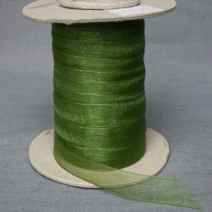 Bild 1 Organzaband Grün 12 mm breit 