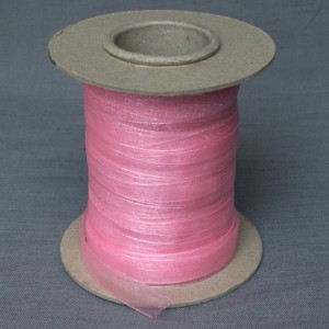 Bild 1 Organzaband Rosa 12 mm breit 