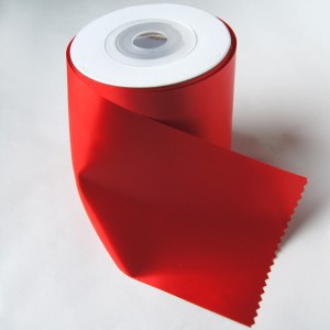 Bild 1 Satinband Rot 100 mm breit 