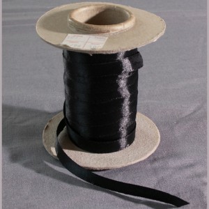 Bild 1 Doppelsatinband Schwarz 10 mm breit