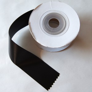 Bild 1 Satinband Schwarz 40 mm breit 