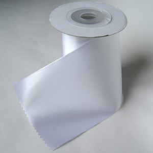 Bild 1 Satinband Weiss 100 mm breit 