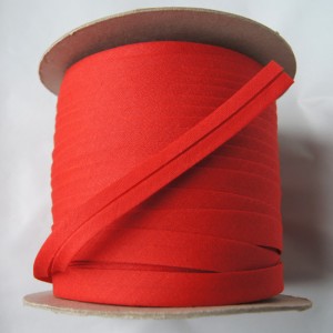 Bild 1 Schrägband Baumwolle Rot gefälzt 13 mm breit