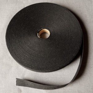 Bild 1 Schrägband Baumwolle Schwarz 25 mm breit