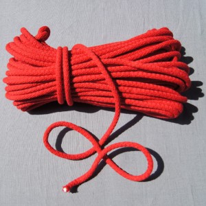 Bild 1 Kordel Baumwolle Rot 8 mm