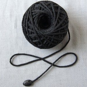 Bild 1 Kordel Baumwolle Schwarz. Durchmesser 3 mm