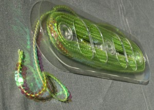 Bild 1 Paillettenband Pailletten Grün irisierend 6 mm breit