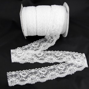 Bild 1 Elastische Spitze Weiss 6 cm breit Nr. 118